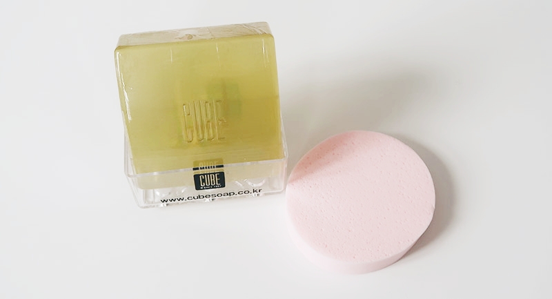 cube heartleaf soap skinsecret