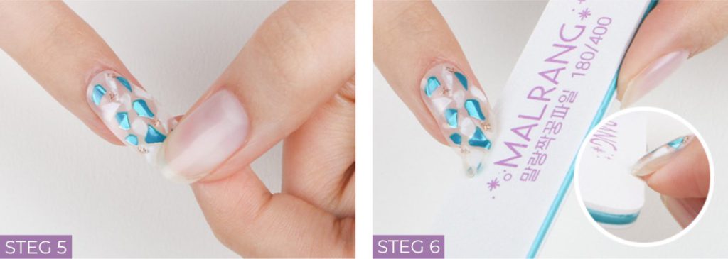 Malrang påfør steg 5 og 6