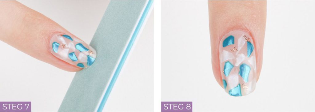 Malrang påfør steg 7 og 8